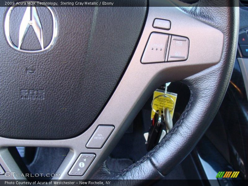 Sterling Gray Metallic / Ebony 2009 Acura MDX Technology