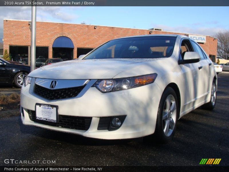 Premium White Pearl / Ebony 2010 Acura TSX Sedan