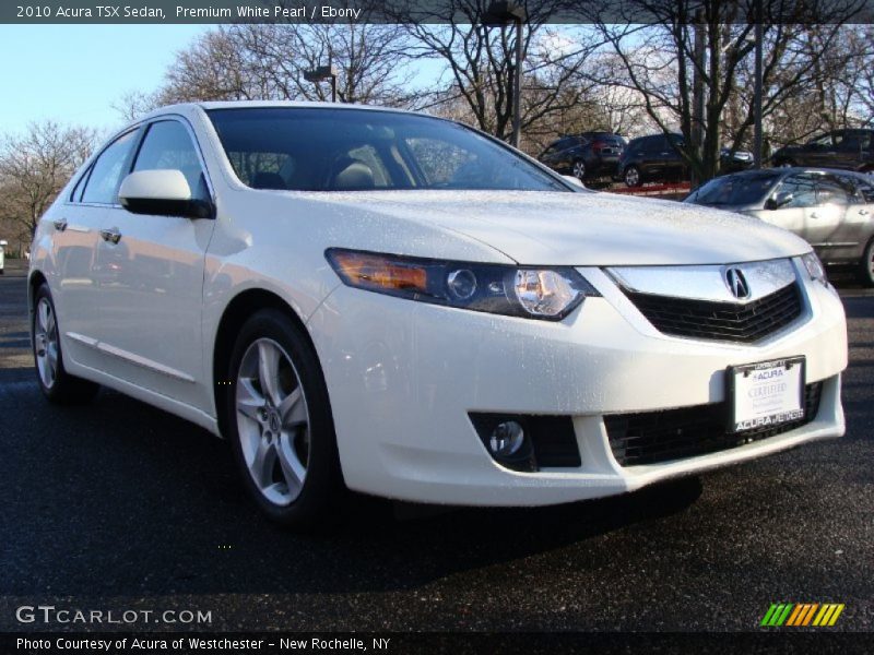 Premium White Pearl / Ebony 2010 Acura TSX Sedan