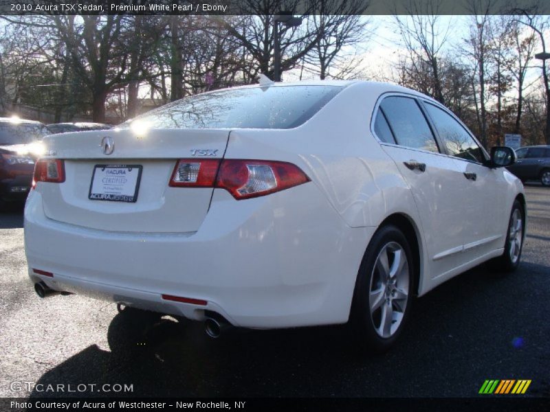 Premium White Pearl / Ebony 2010 Acura TSX Sedan