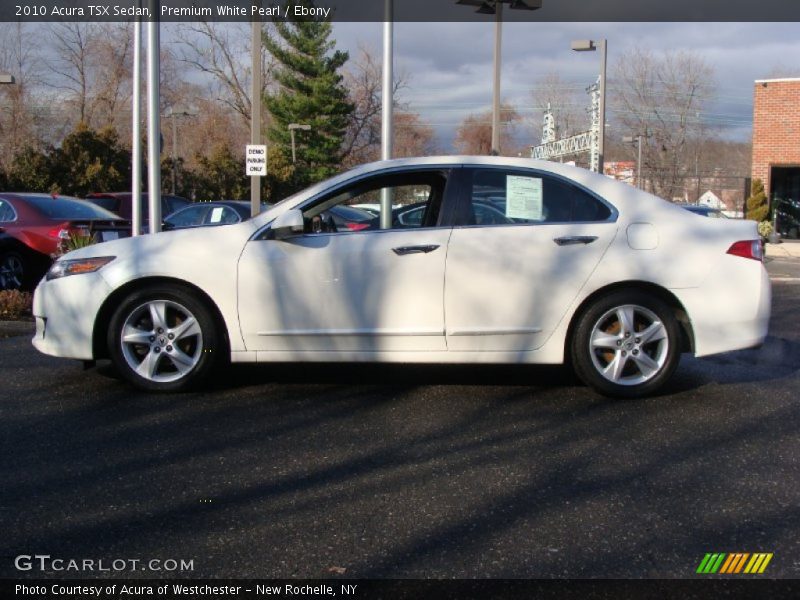 Premium White Pearl / Ebony 2010 Acura TSX Sedan