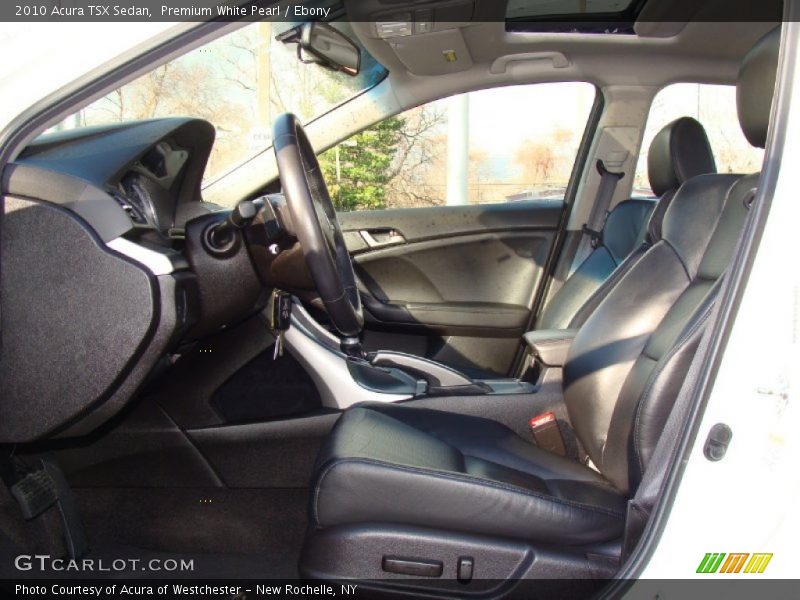 Premium White Pearl / Ebony 2010 Acura TSX Sedan