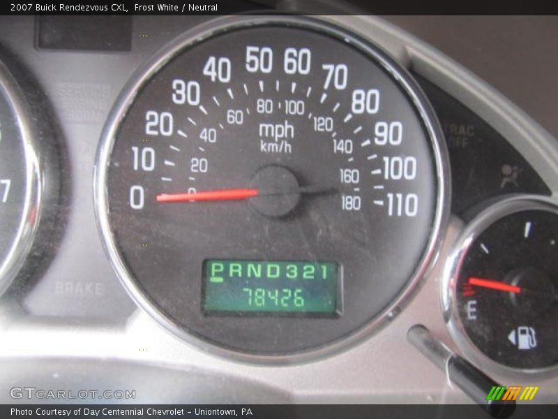 Frost White / Neutral 2007 Buick Rendezvous CXL