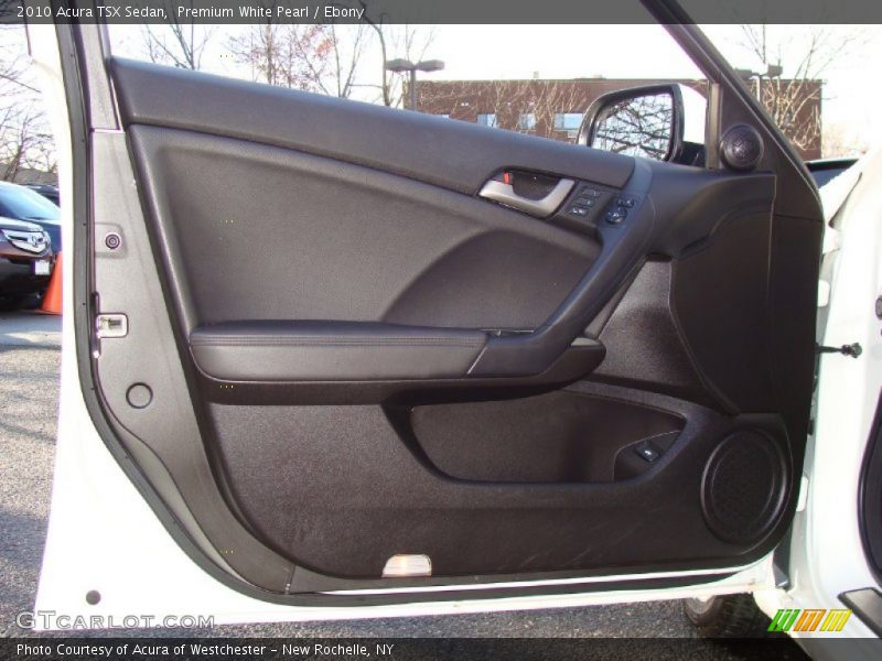 Premium White Pearl / Ebony 2010 Acura TSX Sedan