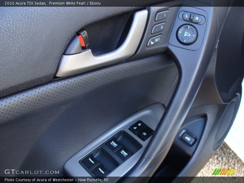 Premium White Pearl / Ebony 2010 Acura TSX Sedan