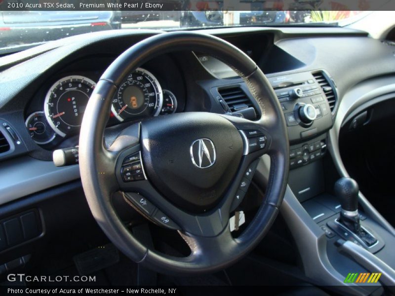 Premium White Pearl / Ebony 2010 Acura TSX Sedan