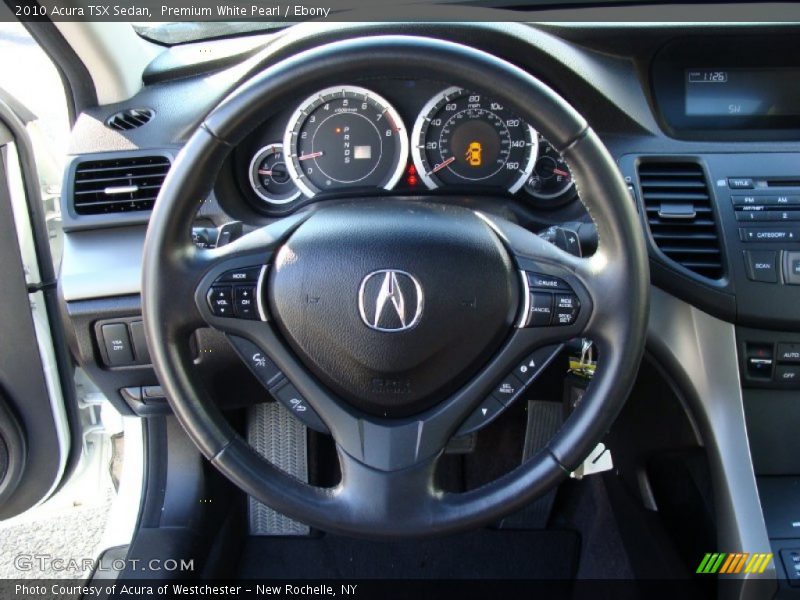 Premium White Pearl / Ebony 2010 Acura TSX Sedan