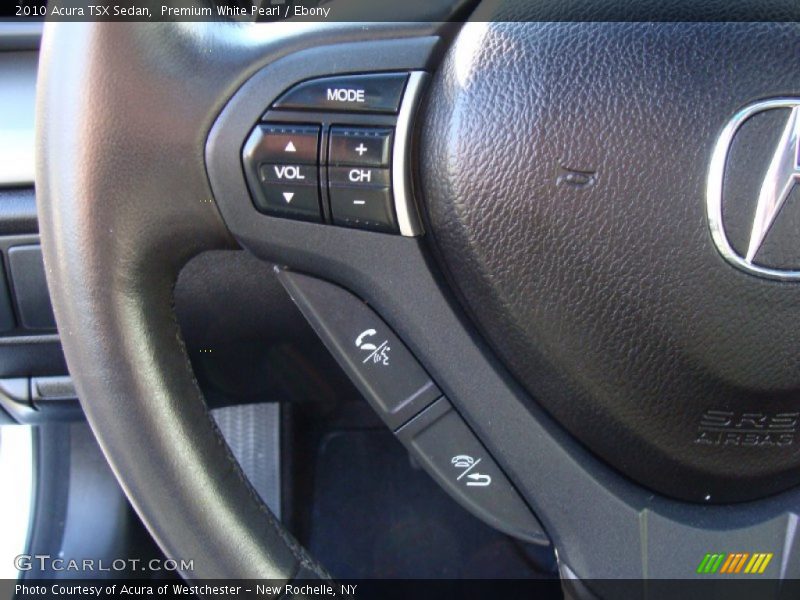 Premium White Pearl / Ebony 2010 Acura TSX Sedan