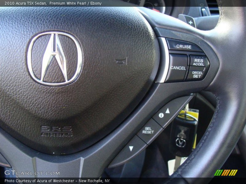 Premium White Pearl / Ebony 2010 Acura TSX Sedan