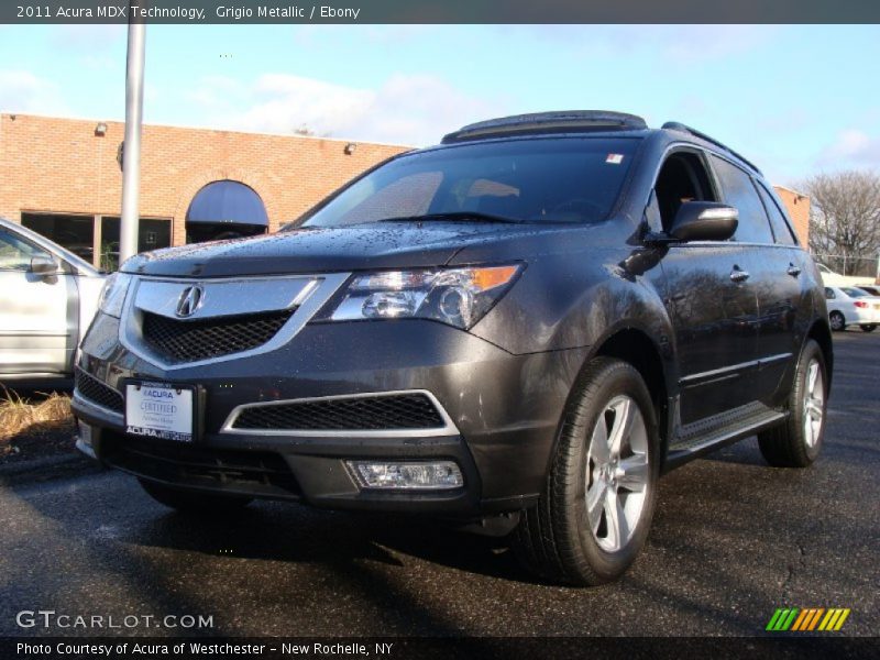 Grigio Metallic / Ebony 2011 Acura MDX Technology