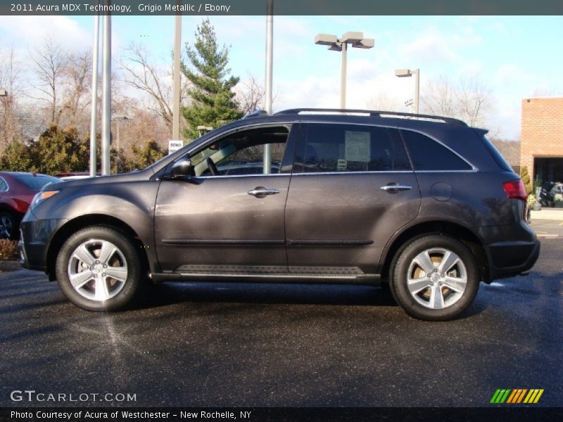 Grigio Metallic / Ebony 2011 Acura MDX Technology