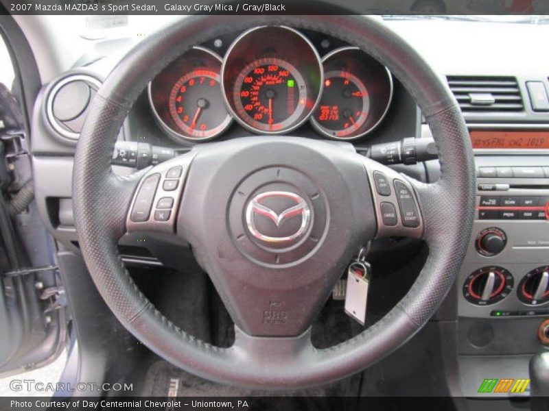 Galaxy Gray Mica / Gray/Black 2007 Mazda MAZDA3 s Sport Sedan