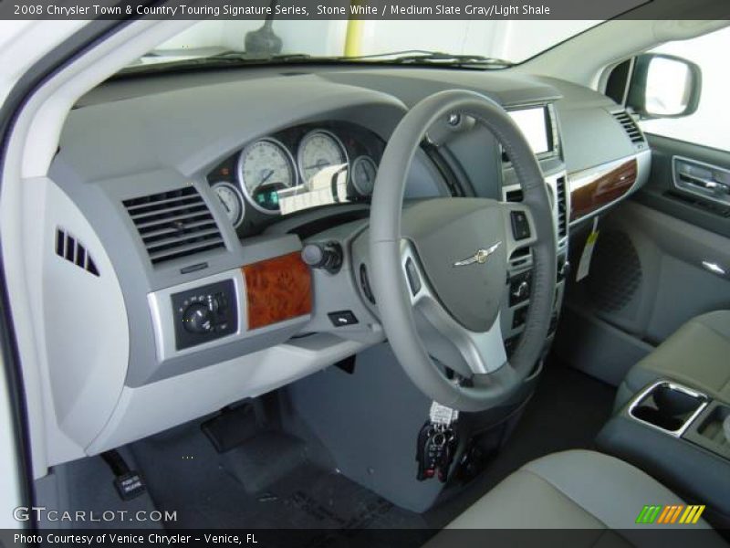 Stone White / Medium Slate Gray/Light Shale 2008 Chrysler Town & Country Touring Signature Series