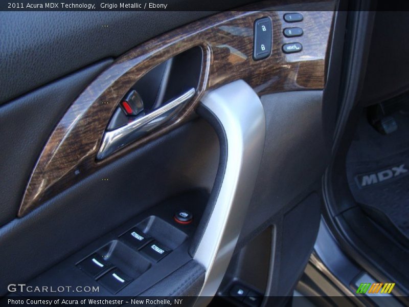 Grigio Metallic / Ebony 2011 Acura MDX Technology
