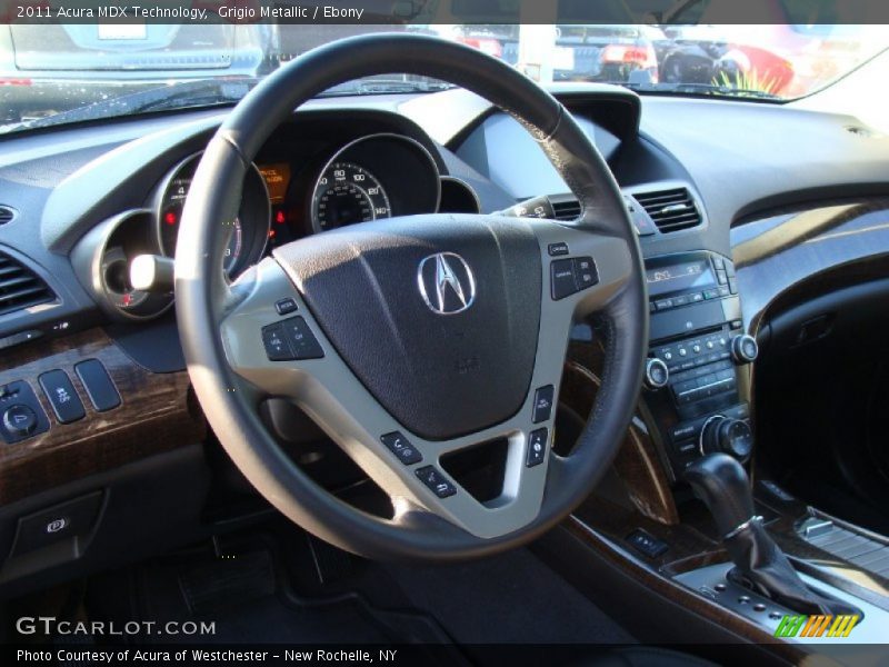 Grigio Metallic / Ebony 2011 Acura MDX Technology