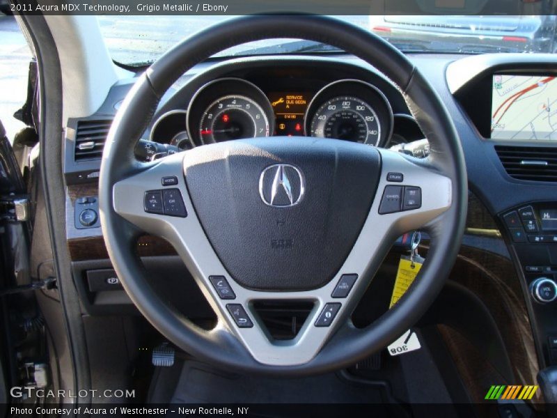 Grigio Metallic / Ebony 2011 Acura MDX Technology