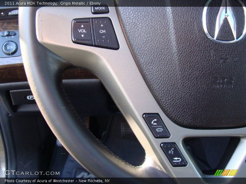 Grigio Metallic / Ebony 2011 Acura MDX Technology