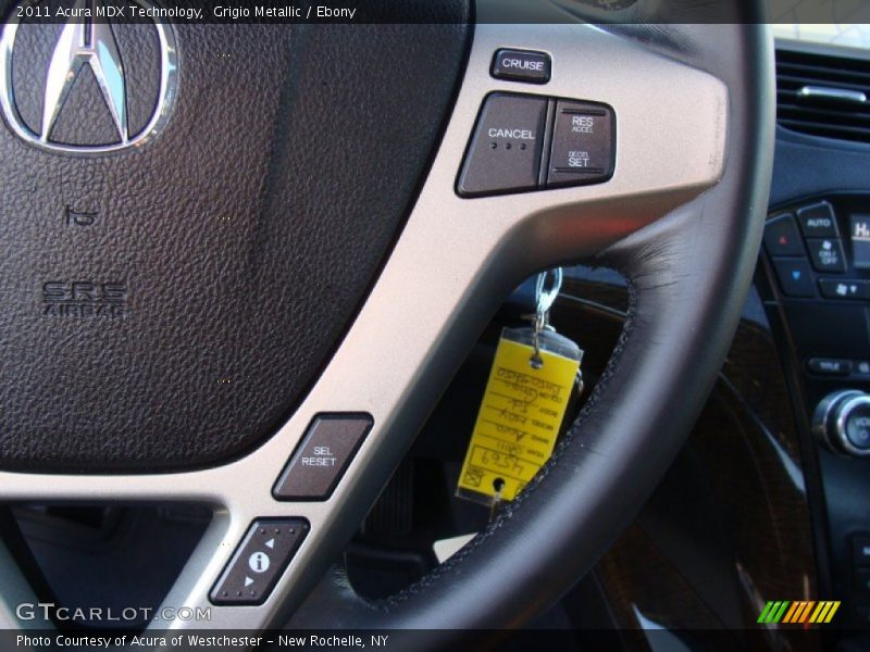 Grigio Metallic / Ebony 2011 Acura MDX Technology