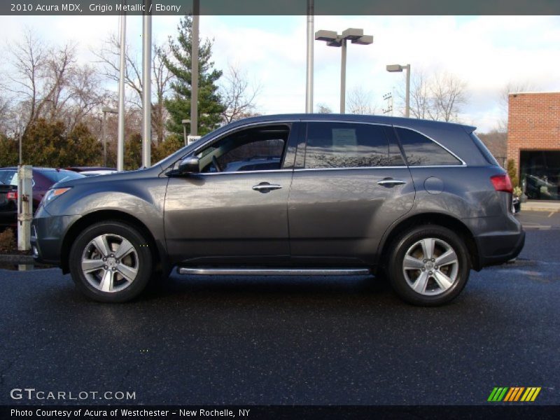 Grigio Metallic / Ebony 2010 Acura MDX