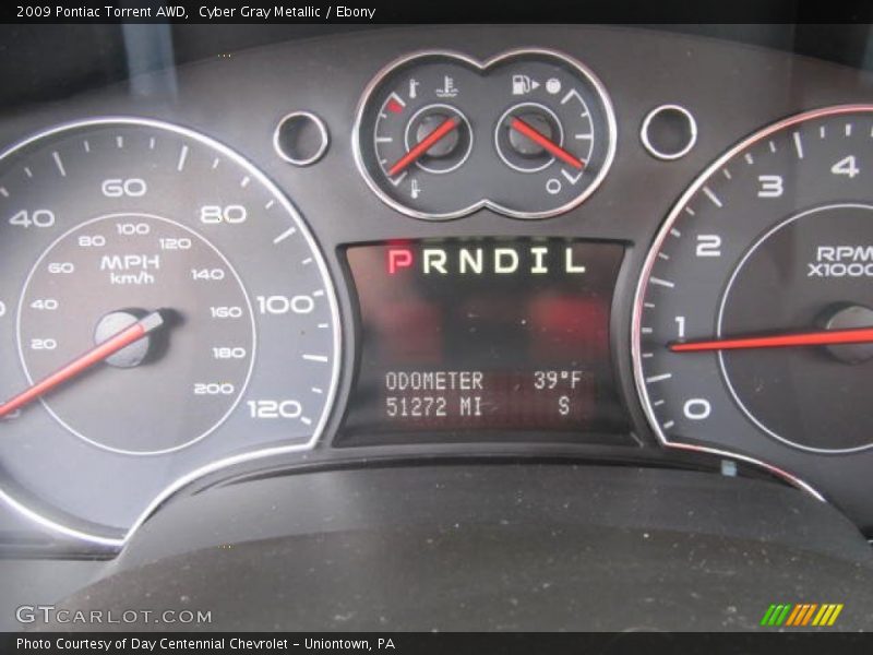 Cyber Gray Metallic / Ebony 2009 Pontiac Torrent AWD