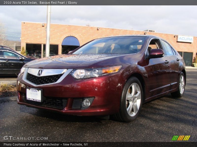 Basque Red Pearl / Ebony 2010 Acura TSX Sedan