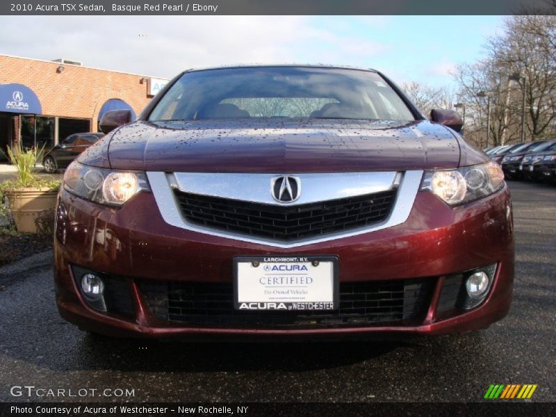 Basque Red Pearl / Ebony 2010 Acura TSX Sedan