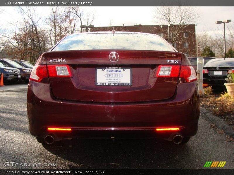 Basque Red Pearl / Ebony 2010 Acura TSX Sedan