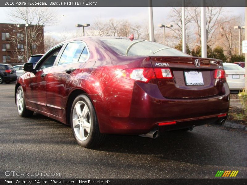 Basque Red Pearl / Ebony 2010 Acura TSX Sedan
