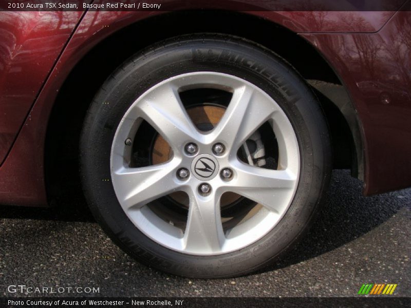 Basque Red Pearl / Ebony 2010 Acura TSX Sedan