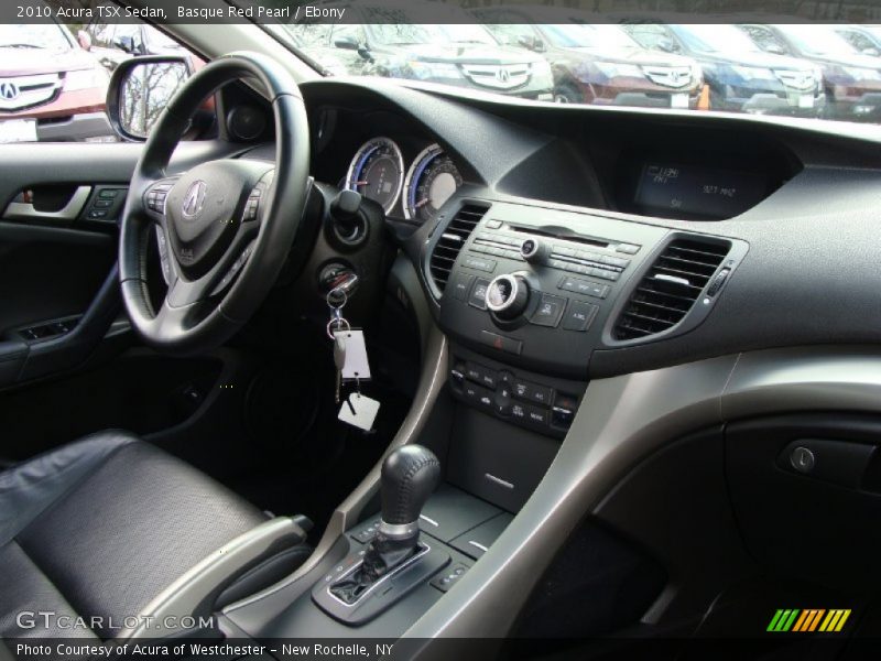 Basque Red Pearl / Ebony 2010 Acura TSX Sedan