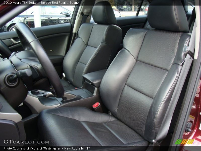 Basque Red Pearl / Ebony 2010 Acura TSX Sedan