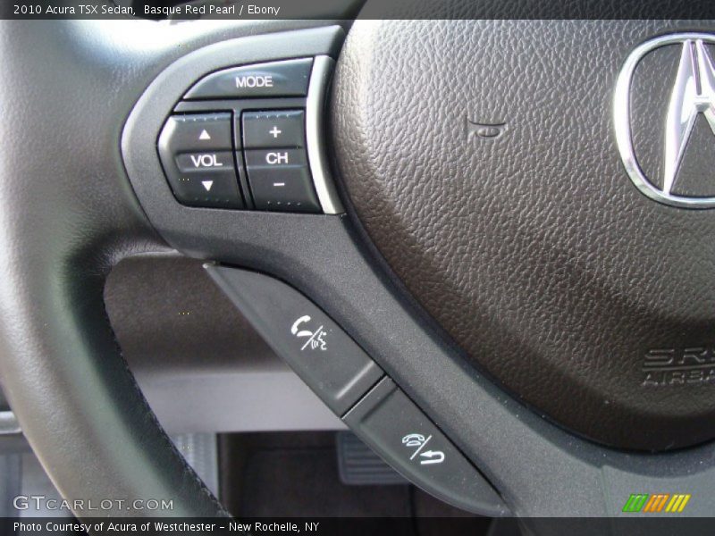 Basque Red Pearl / Ebony 2010 Acura TSX Sedan