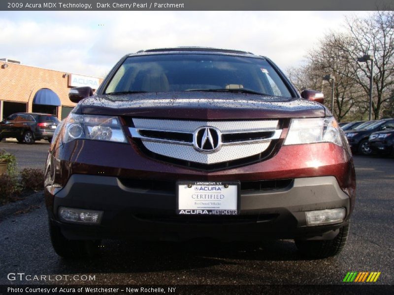 Dark Cherry Pearl / Parchment 2009 Acura MDX Technology