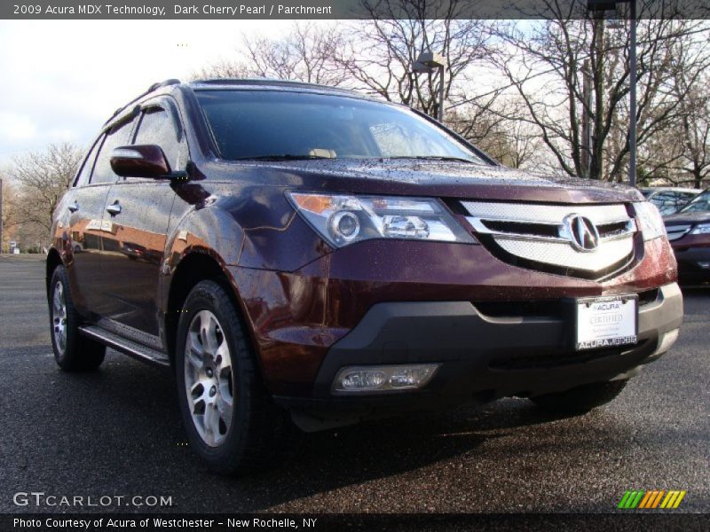 Dark Cherry Pearl / Parchment 2009 Acura MDX Technology