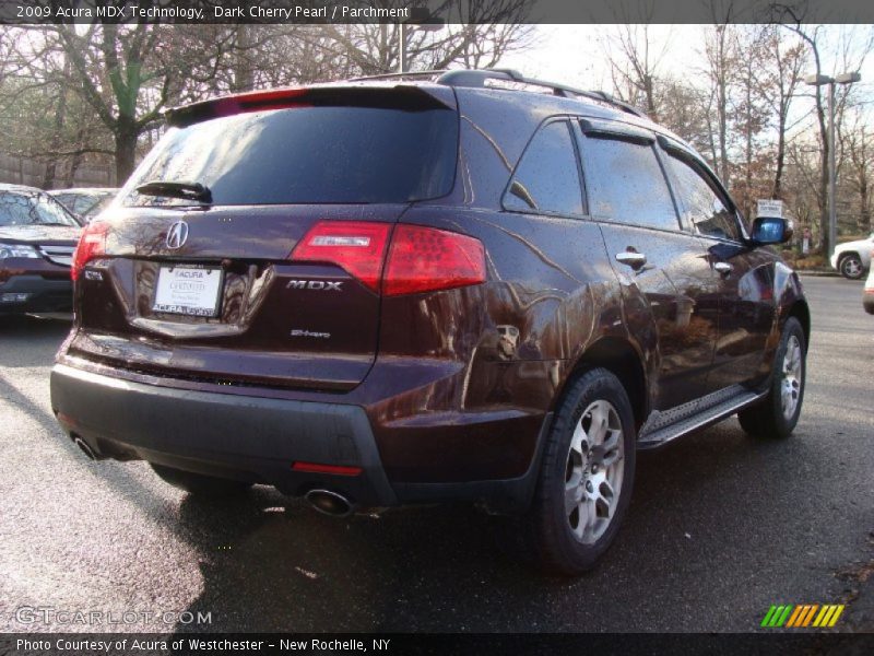 Dark Cherry Pearl / Parchment 2009 Acura MDX Technology