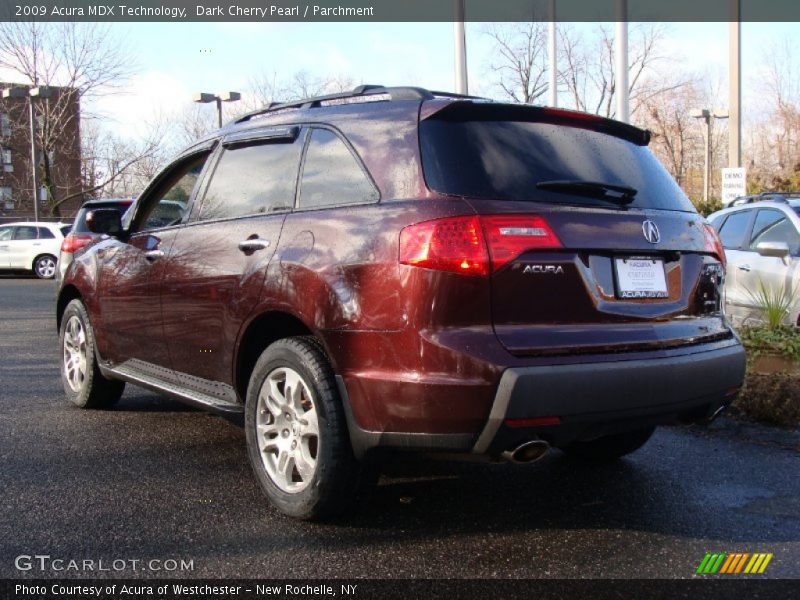 Dark Cherry Pearl / Parchment 2009 Acura MDX Technology