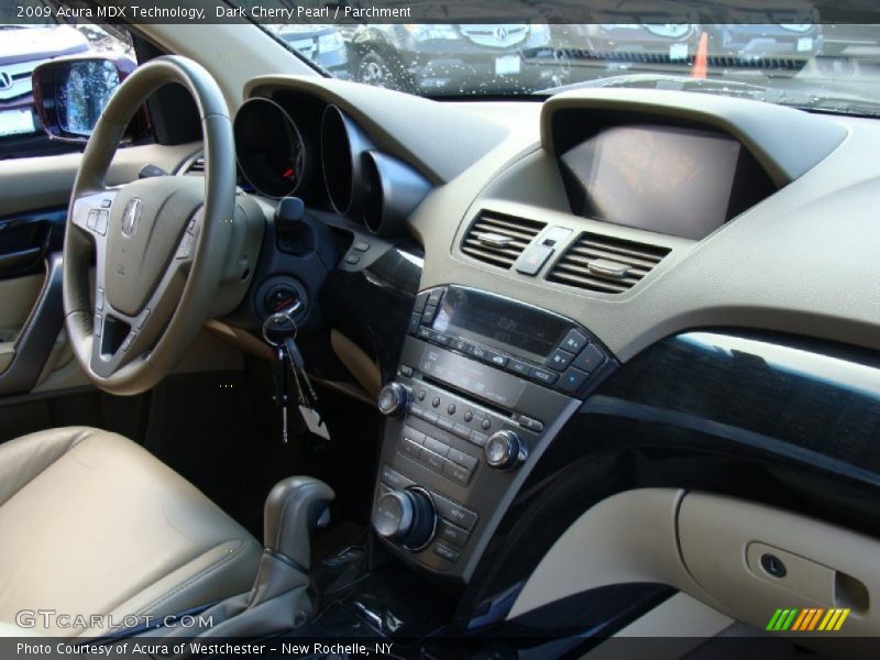 Dark Cherry Pearl / Parchment 2009 Acura MDX Technology