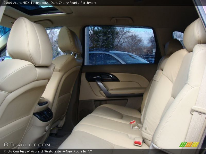 Dark Cherry Pearl / Parchment 2009 Acura MDX Technology