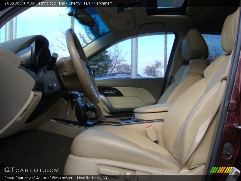 Dark Cherry Pearl / Parchment 2009 Acura MDX Technology