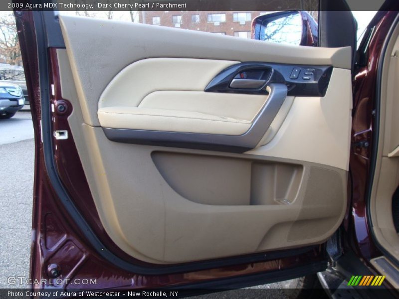 Dark Cherry Pearl / Parchment 2009 Acura MDX Technology