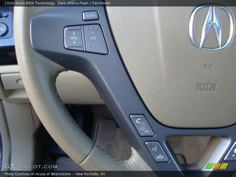 Dark Cherry Pearl / Parchment 2009 Acura MDX Technology