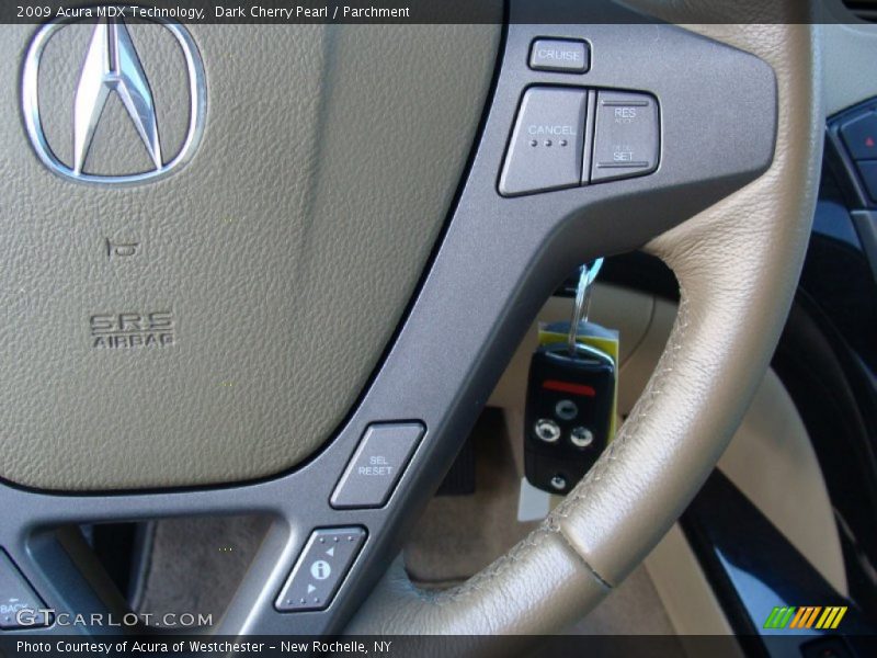 Dark Cherry Pearl / Parchment 2009 Acura MDX Technology