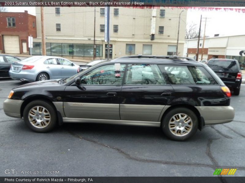 Black Granite Pearlcoat / Beige 2001 Subaru Outback L.L.Bean Edition Wagon