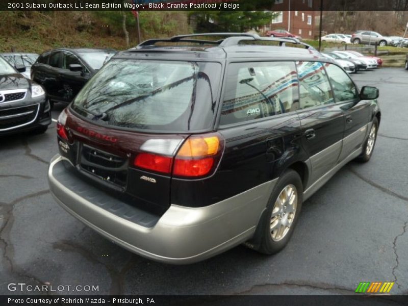 Black Granite Pearlcoat / Beige 2001 Subaru Outback L.L.Bean Edition Wagon