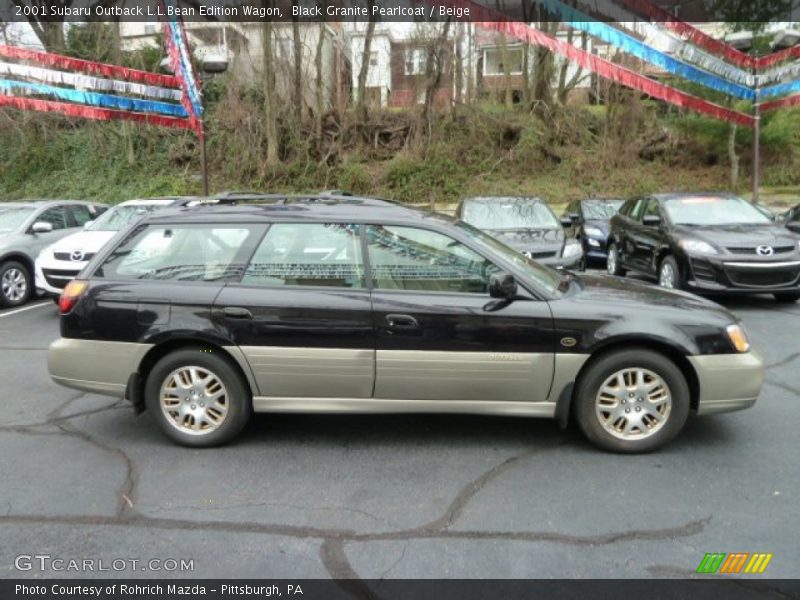 Black Granite Pearlcoat / Beige 2001 Subaru Outback L.L.Bean Edition Wagon