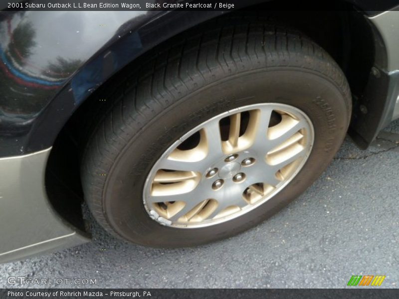 Black Granite Pearlcoat / Beige 2001 Subaru Outback L.L.Bean Edition Wagon