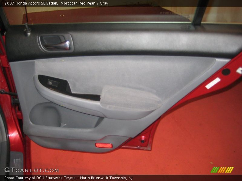 Moroccan Red Pearl / Gray 2007 Honda Accord SE Sedan