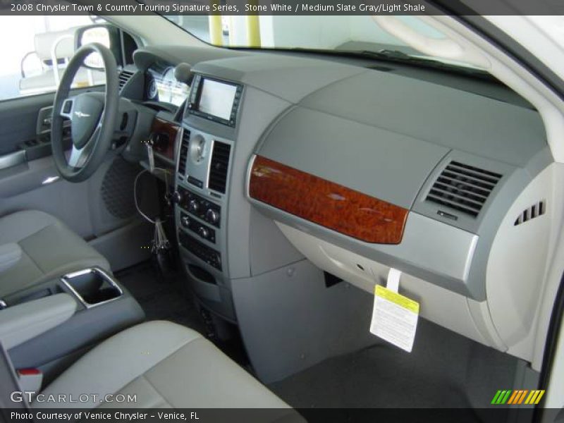 Stone White / Medium Slate Gray/Light Shale 2008 Chrysler Town & Country Touring Signature Series