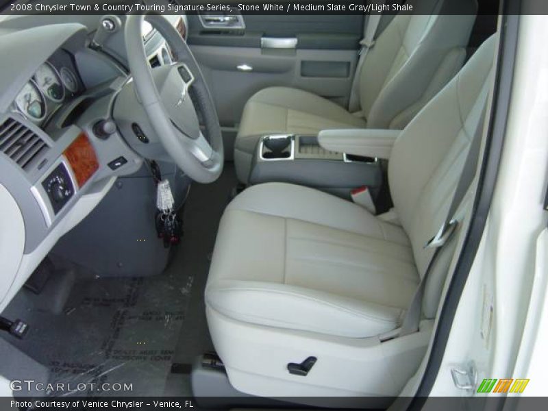 Stone White / Medium Slate Gray/Light Shale 2008 Chrysler Town & Country Touring Signature Series