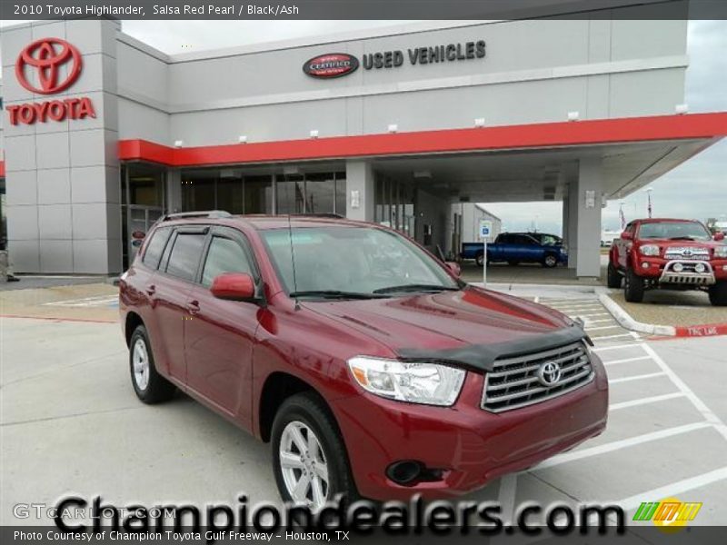 Salsa Red Pearl / Black/Ash 2010 Toyota Highlander